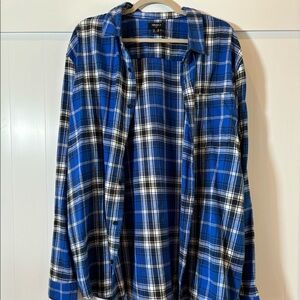 Blue Checkered Flannel Forever 21. Men’s XXL